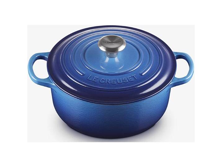 Le Creuset Bräter Signature rund 20 cm Azure Le Creuset Bräter Signature rund 20 cm Azure von Le-Creuset