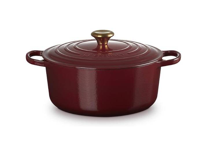 Le Creuset Bräter Signature rund 20 cm Garnet Le Creuset Bräter Signature rund 20 cm Garnet von Le-Creuset