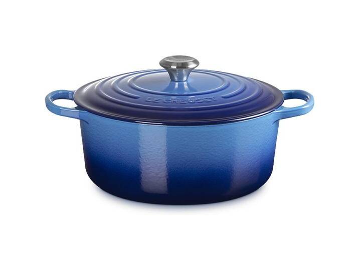 Le Creuset Bräter Signature rund 22 cm Azure Le Creuset Bräter Signature rund 22 cm Azure von Le-Creuset