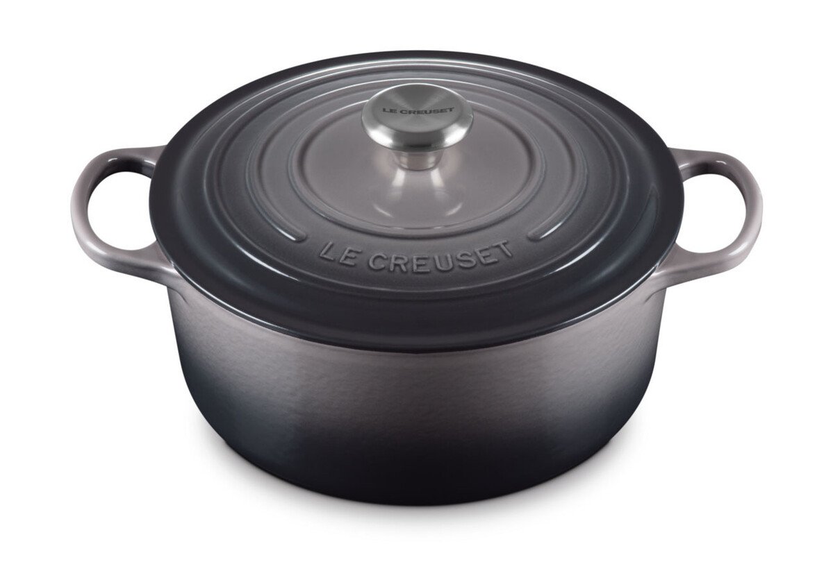 Le Creuset Bräter mit Deckel 26 cm Signature flint von Le Creuset