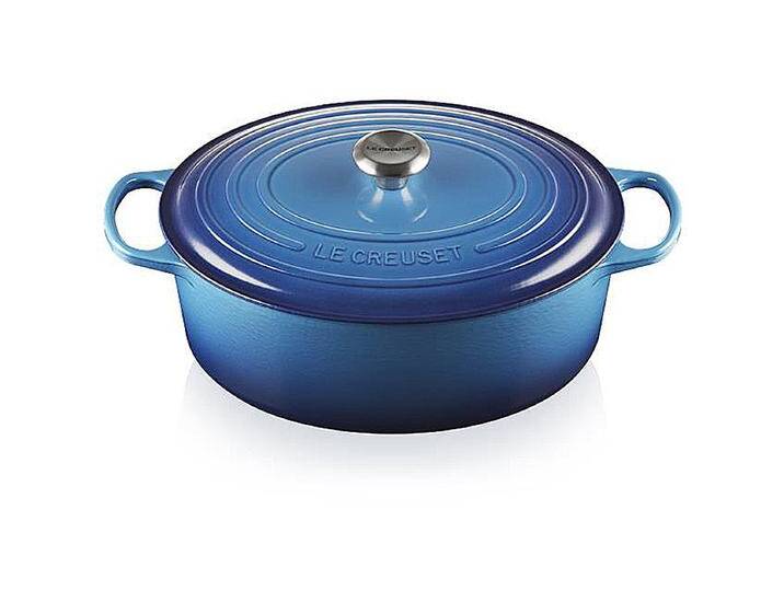 Le Creuset Bräter oval Signature 33 cm Azure Le Creuset Bräter oval Signature 33 cm Azure von Le-Creuset