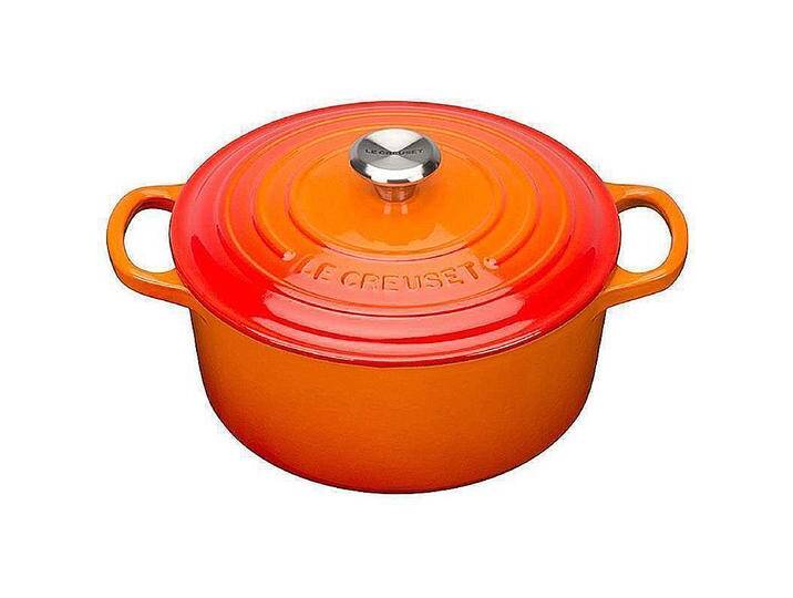Le Creuset Bräter rund Signature 26cm ofenrot Le Creuset Bräter rund Signature 26cm ofenrot von Le-Creuset