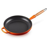 Le Creuset Bratpfanne mit Holzgriff 24 cm ofenrot Guss von Le Creuset