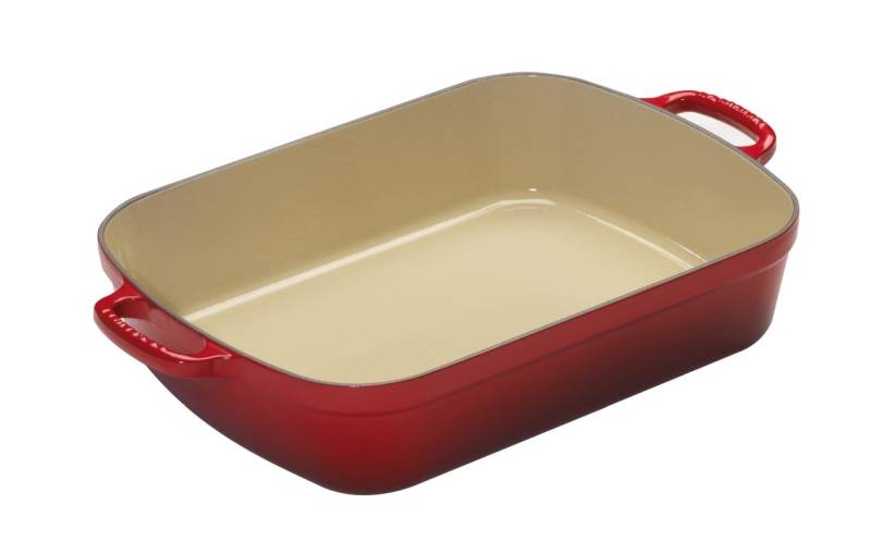 Le Creuset Bratreine ca. 37x29cm Kirschrot von Le Creuset