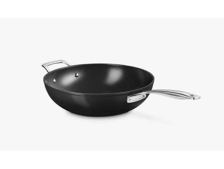 Le Creuset Essential Keramik-Antihaft Wok-Pfanne 30 cm mit Gegengriff von Le-Creuset