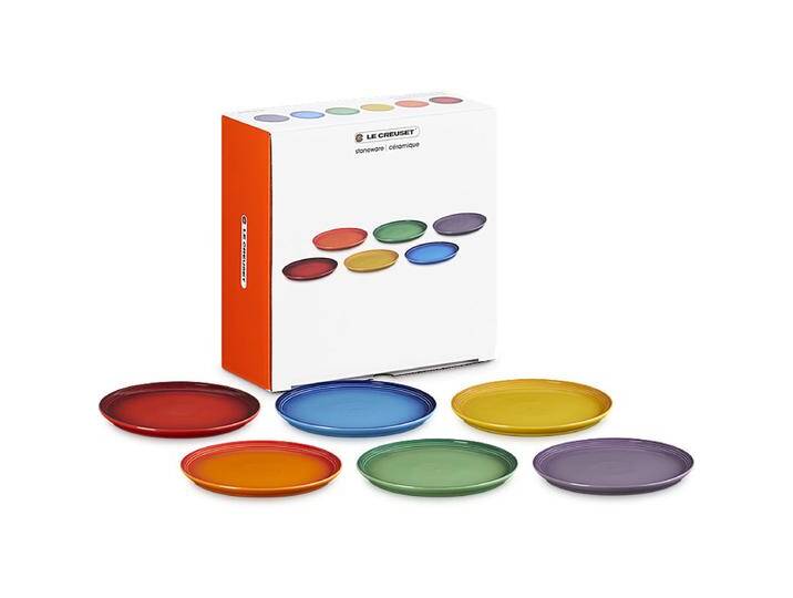 Le Creuset Frühstücksteller Coupe 22cm 6er Set Regenbogen Le Creuset Frühstücksteller Coupe 22cm 6er Set Regenbogen von Le-Creuset