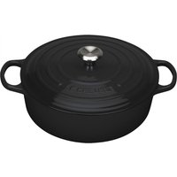 Le Creuset Gourmet-Bräter Signature 30 cm rund Schwarz 6,2 L von Le Creuset