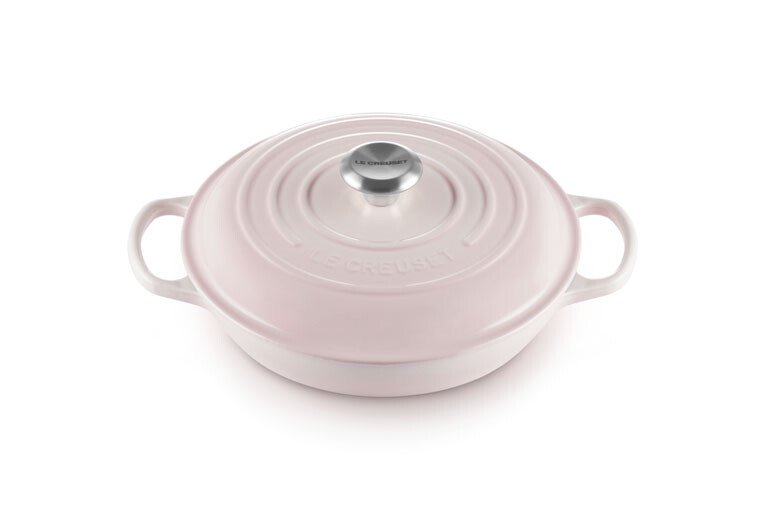 Le Creuset Gourmet-Profitopf mit Deckel 30 cm Signature shell pink von Le Creuset