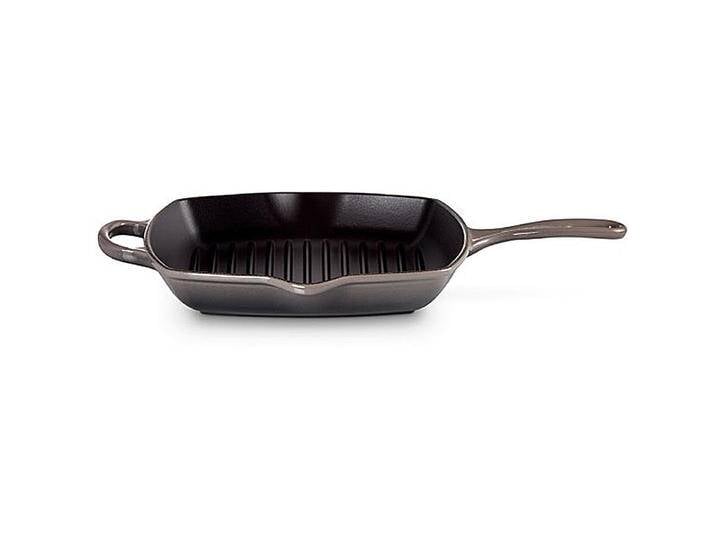 Le Creuset Grillpfanne quadratisch Signature 26 cm Flint von Le-Creuset
