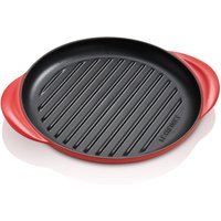 Le Creuset Grillplatte Rund 25 cm Kirschrot von Le Creuset