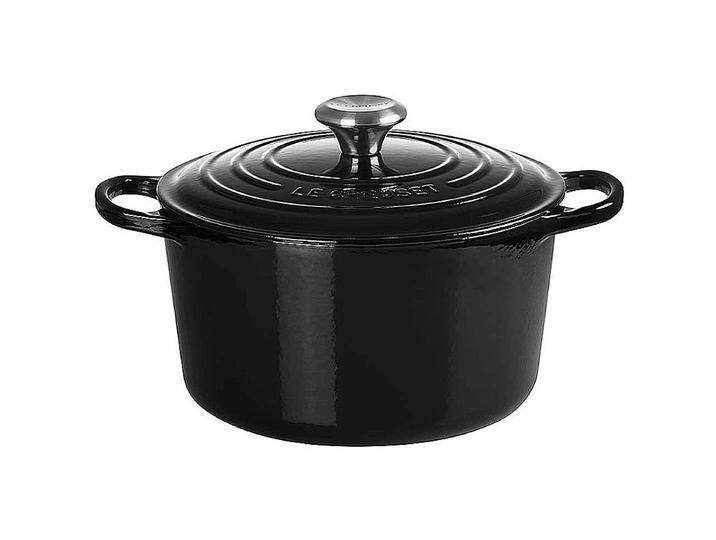 Le Creuset Hoher Bräter rund Signature 26 cm Schwarz glänzend Le Creuset Hoher Bräter rund Signature 26 cm Schwarz glänzend von Le-Creuset