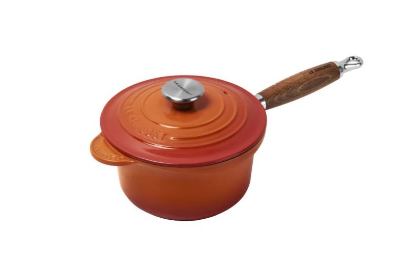 Le Creuset Profitopf mit Holzgriff Ø ca. 18cm Ofenrot von Le Creuset