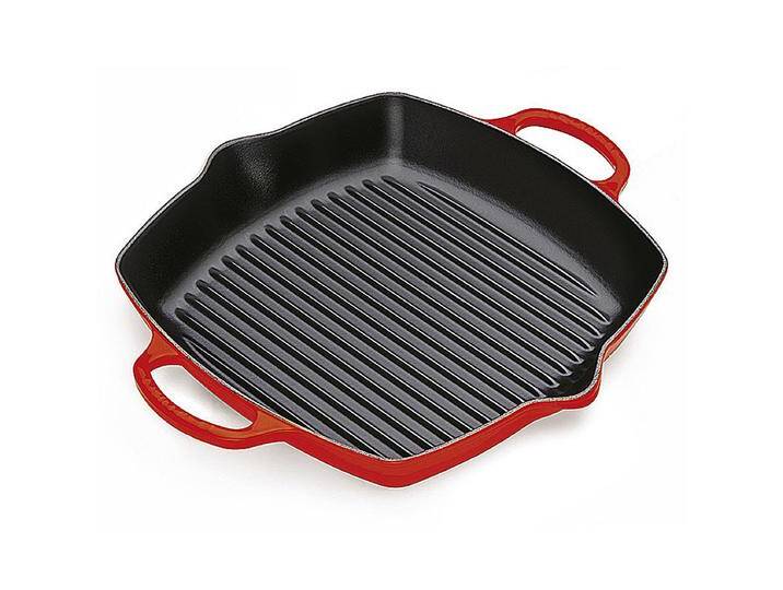 Le Creuset Quadratische Grillpfanne mit 2 Griffen Signature 30 cm Kirschrot Le Creuset Quadratische Grillpfanne mit 2 Griffen Signature 30 cm Kirschrot von Le-Creuset