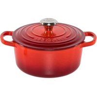 Le Creuset Signature Bräter rund 18 cm kirschrot von Le Creuset