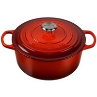 Le Creuset - Signature Bräter rund 26 cm kirschrot von Le Creuset