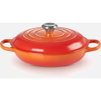 Le Creuset Signature Cast Iron Shallow Casserole Dish - 26cm - Volcanic von Le Creuset