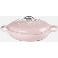 Le Creuset Signature Cast Iron Shallow Casserole Dish - 30cm - Shell Pink von Le Creuset