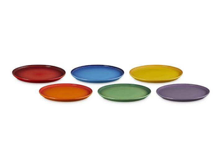 Le Creuset Speiseteller Coupe 27cm 6er Set Regenbogen Le Creuset Speiseteller Coupe 27cm 6er Set Regenbogen von Le-Creuset
