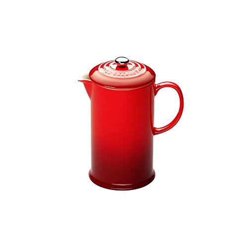 Le Creuset Kaffeebereiter aus Steinzeug, 1 L, Kirschrot, 91028200060000 von LE CREUSET