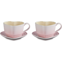 Le Creuset Tassen in Herzform 220 ml 2er-Set Shell Pink Le Creuset Tassen in Herzform 220 ml 2er-Set Shell Pink von Le Creuset