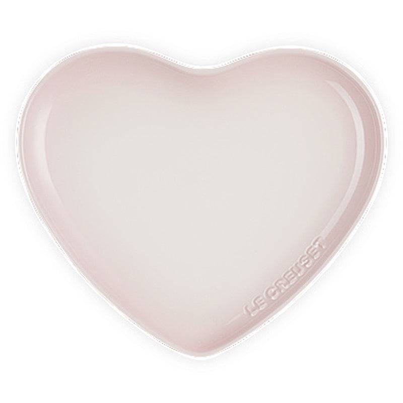 Le Creuset Teller Herzform 23 cm Shell Pink Le Creuset Teller Herzform 23 cm Shell Pink von Le Creuset