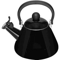 Le Creuset Wasserkessel 1,6l    emailliert Kone schwarz        mit Flöte von Le Creuset