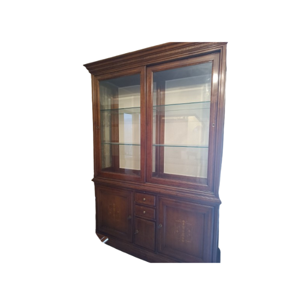 Schiebeglastür Vitrine aus Holz "I Ciliegi", Le Fablier von Le Fablier