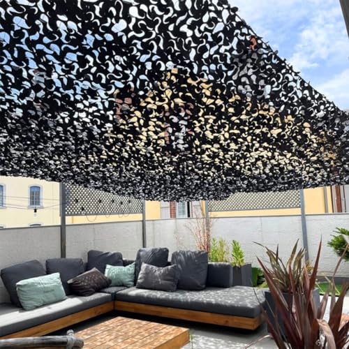 Tarnnetz schwarz – Schattennetz für den Außenbereich robust – hochwertig – Sonnenschutz & Sonnensegel mit UV-Schutz – verschiedene Größen, Formen und Farben – Terrasse, Pergola, Garten Tarnnetz schwarz – Schattennetz für den Außenbereich robust – hochwertig – Sonnenschutz & Sonnensegel mit UV-Schutz – verschiedene Größen, Formen und Farben – Terrasse, Pergola, Garten von Le Filet de Camouflage