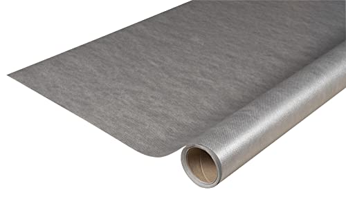 Pronappe Tischdecke R780552I Einweg-Tischdecke aus Spunbond-Vlies Länge 5m Breite 1,20m (pro Rolle) Farbe Silber Reißfestes, wasserabweisendes und abwischbares Material von Pro Nappe