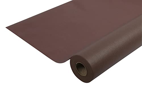 Pronappe Tischdecke R785011I Einweg-Tischdecke aus Spunbond-Vlies Länge 50m Breite 1,20m (pro Rolle) Farbe Schokolade Reißfester, wasserabweisender und abwischbarer Stoff von Pro Nappe