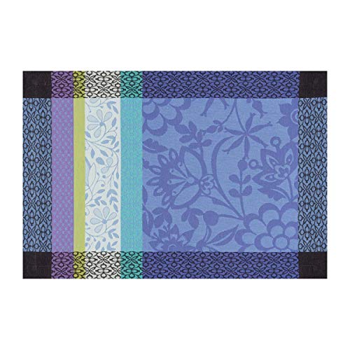 Le Jacquard Francais 20737 (2er Set) Tischsets Provence Bleu Lavande 54X38 cm Baumwolle von LE JACQUARD FRANÇAIS