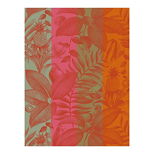 Le Jacquard Francais 27077 Geschirrtuch Fruits Exotiques Passion 80X60 Cm Baumwolle von LE JACQUARD FRANÇAIS