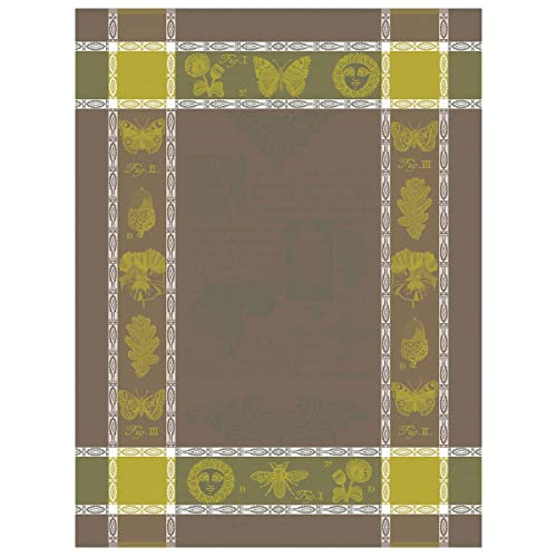 Le Jacquard Français 27469 Geschirrtuch Botanique Bergamote 80X60 cm Baumwolle von LE JACQUARD FRANÇAIS