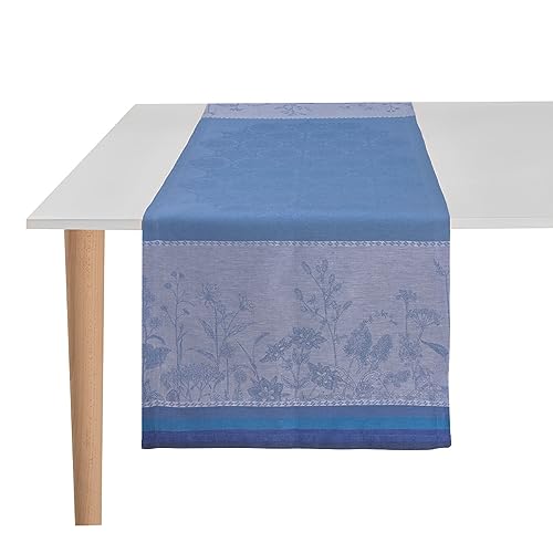 Le Jacquard Français 28645 Tischläufer Instant Bucolique Bleuet 50x150 cm Leinen von Le Jacquard Français