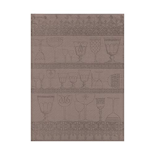 Le Jacquard Francais - Cristal - Geschirrtuch/Gläsertuch - Poivre Gris - Reines Leinen von Le Jacquard Francais