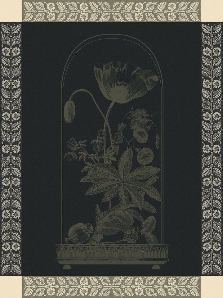 Le Jacquard Francais Geschirrtuch Geschirrtuch Curiosites Florales Empire 60x80 cm, (1-tlg., 1 x Geschirrtuch), jacquard-gewebt von Le Jacquard Francais