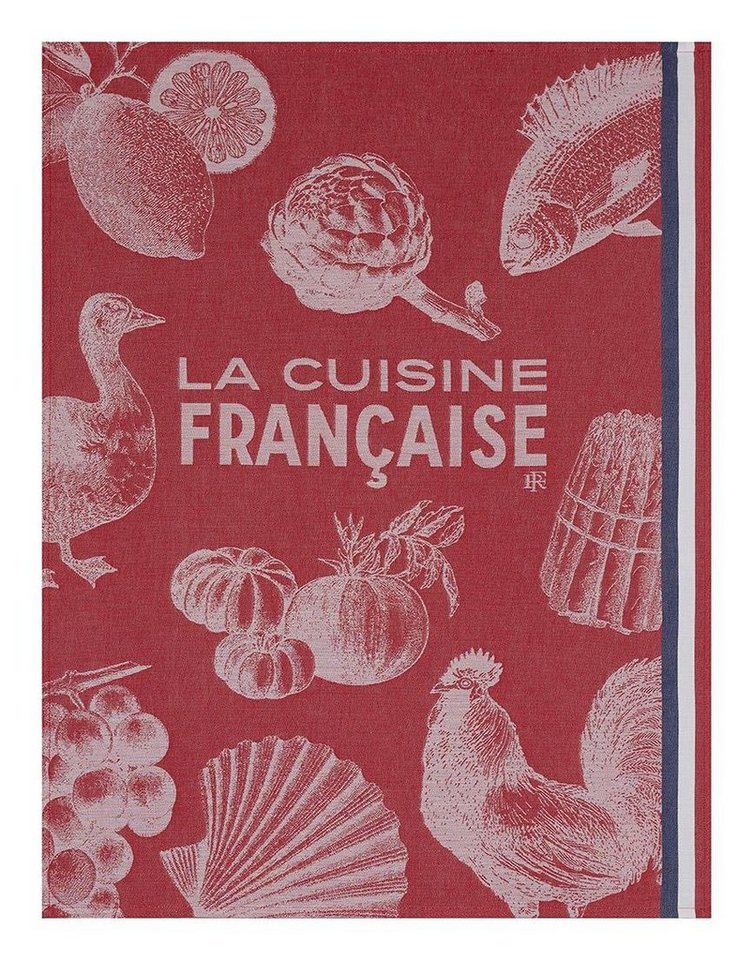 Le Jacquard Francais Geschirrtuch Geschirrtuch Gastronomie Rouge 60x80 cm, (1-tlg., 1 x Geschirrtuch), jacquard-gewebt von Le Jacquard Francais