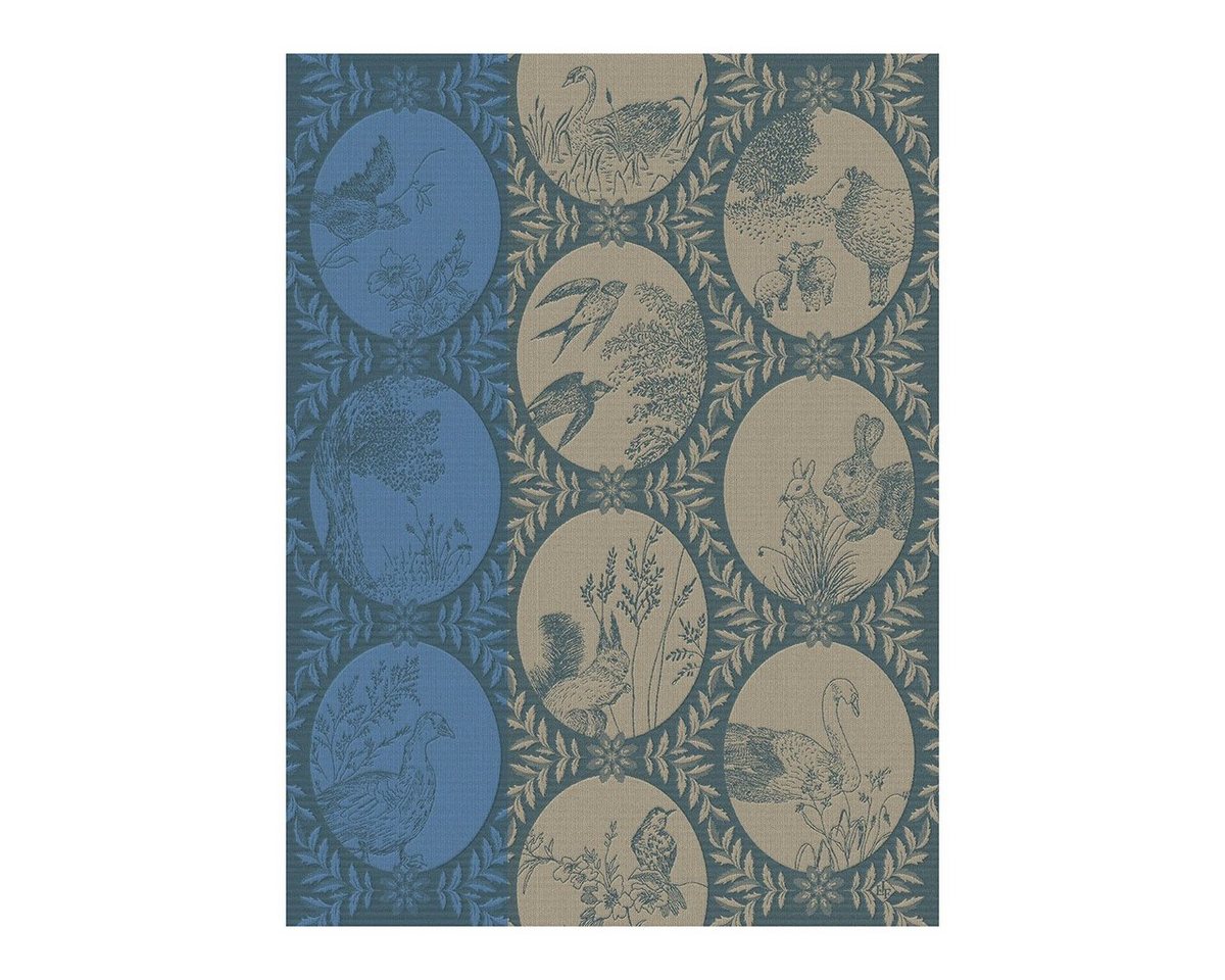 Le Jacquard Francais Geschirrtuch Geschirrtuch Josephine Myosotis 60x80 cm, (1-tlg., 1 x Geschirrtuch), jacquard-gewebt von Le Jacquard Francais