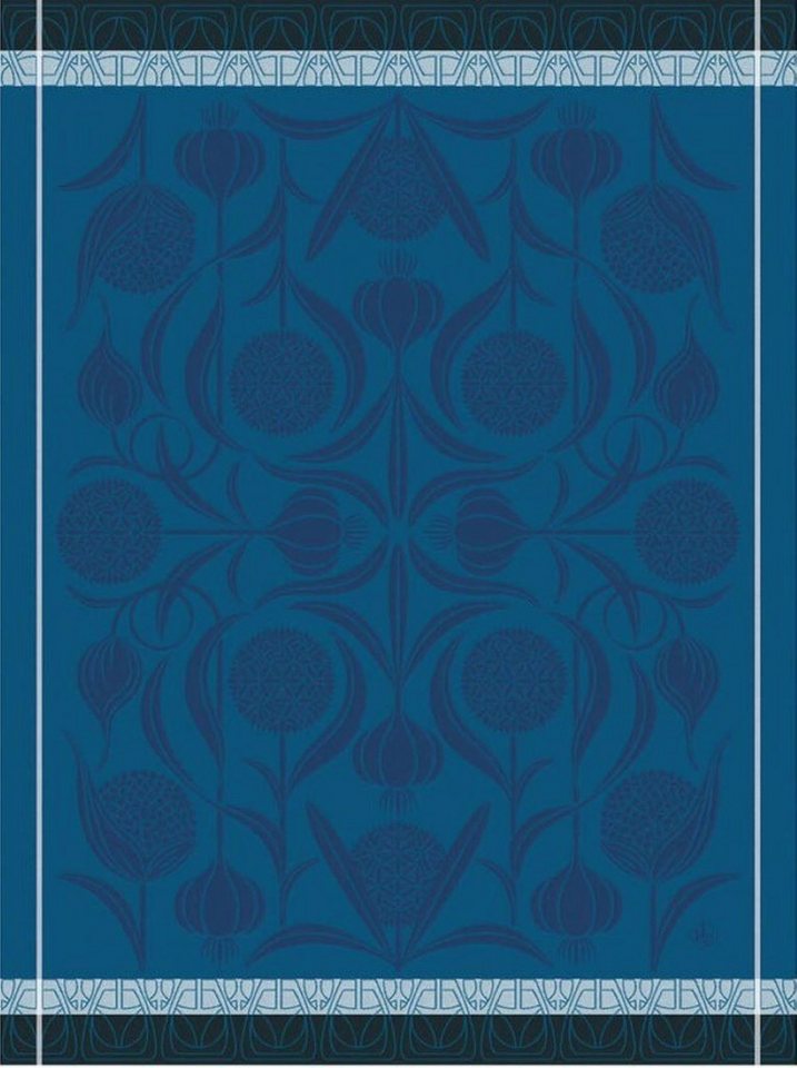 Le Jacquard Francais Geschirrtuch Geschirrtuch L'Ail Bleu 60x80 cm, (1-tlg., 1 x Geschirrtuch), jacquard-gewebt von Le Jacquard Francais