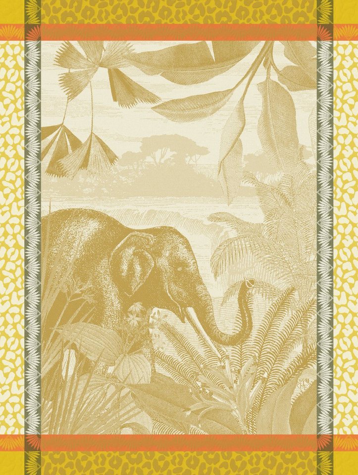 Le Jacquard Francais Geschirrtuch Geschirrtuch Sinharâja Fauve 60x80 cm, (1-tlg., 1 x Geschirrtuch), jacquard-gewebt von Le Jacquard Francais