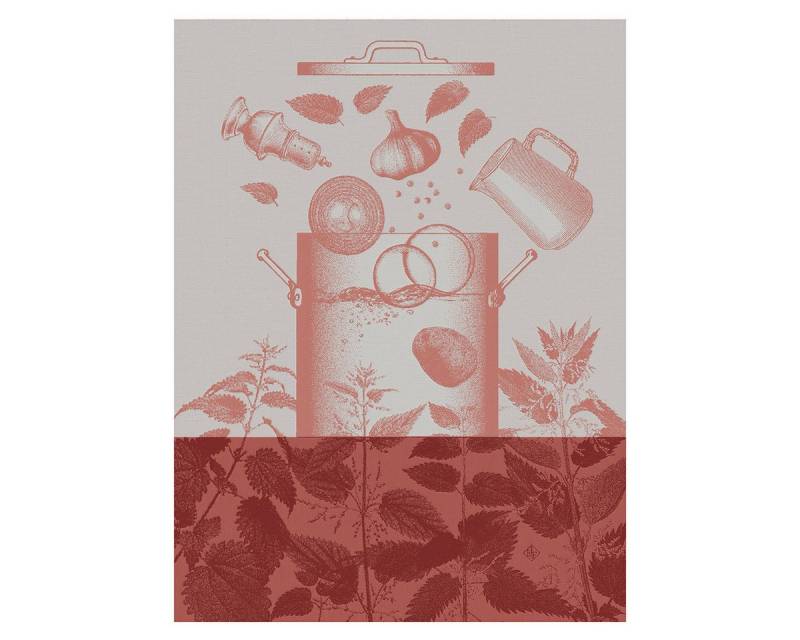 Le Jacquard Francais Geschirrtuch Geschirrtuch Veloutés D'Orties Vitamine 60x80 cm, (1-tlg., 1 x Geschirrtuch), jacquard-gewebt von Le Jacquard Francais