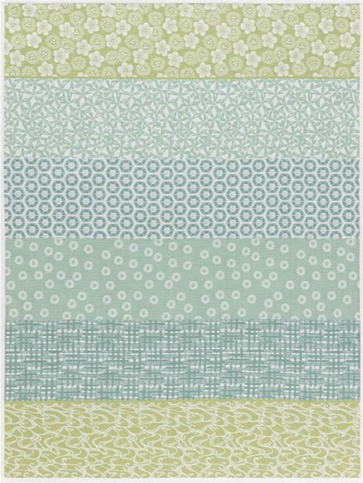 Le Jacquard Francais Geschirrtuch Geschirrtuch Wagara Céladon 60x80 cm, (1-tlg., 1 x Geschirrtuch), gewebt von Le Jacquard Francais