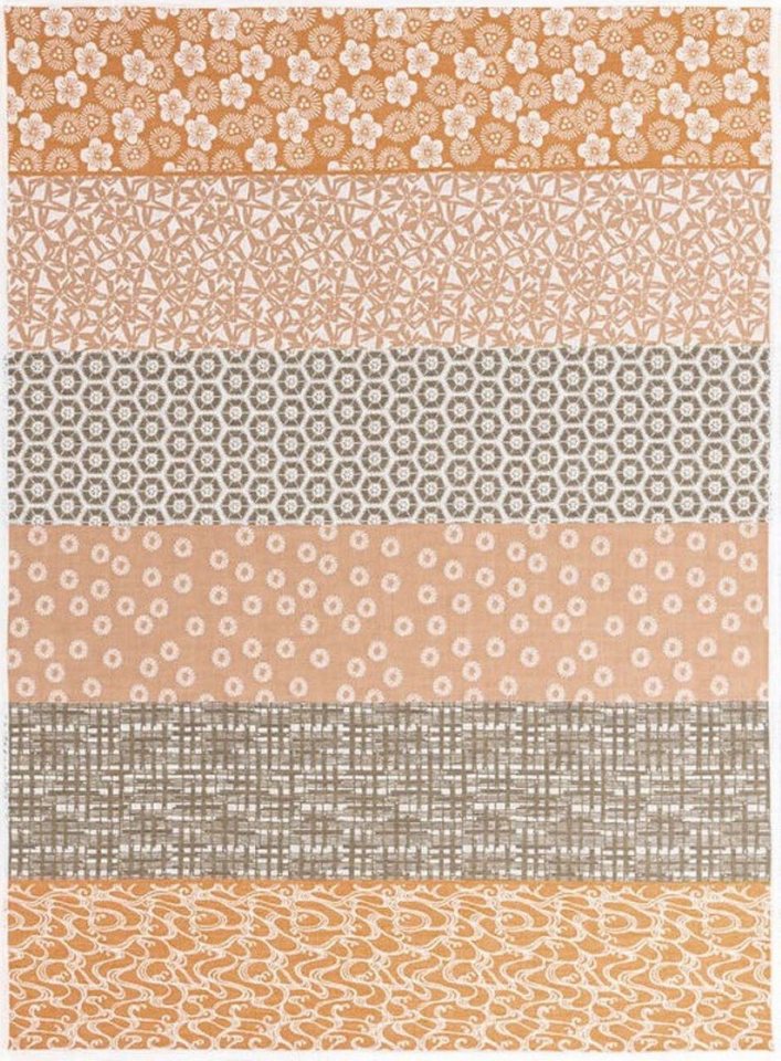 Le Jacquard Francais Geschirrtuch Geschirrtuch Wagara Gingembre 60x80 cm, (1-tlg., 1 x Geschirrtuch), gewebt von Le Jacquard Francais