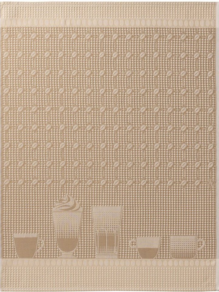 Le Jacquard Francais Geschirrtuch Küchenhandtuch Barista Latte 60x80 cm, (1-tlg., 1 x Geschirrtuch), Waffelpiqué von Le Jacquard Francais