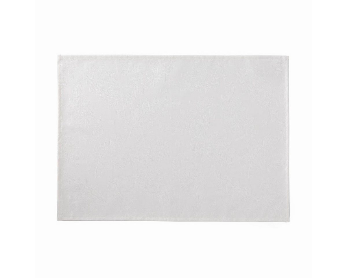 Le Jacquard Francais Platzset Beschichtete Tischsets (2x Set) Vegetal Mood Blanc 36x50 cm, (Set, 2-St), beschichtet von Le Jacquard Francais