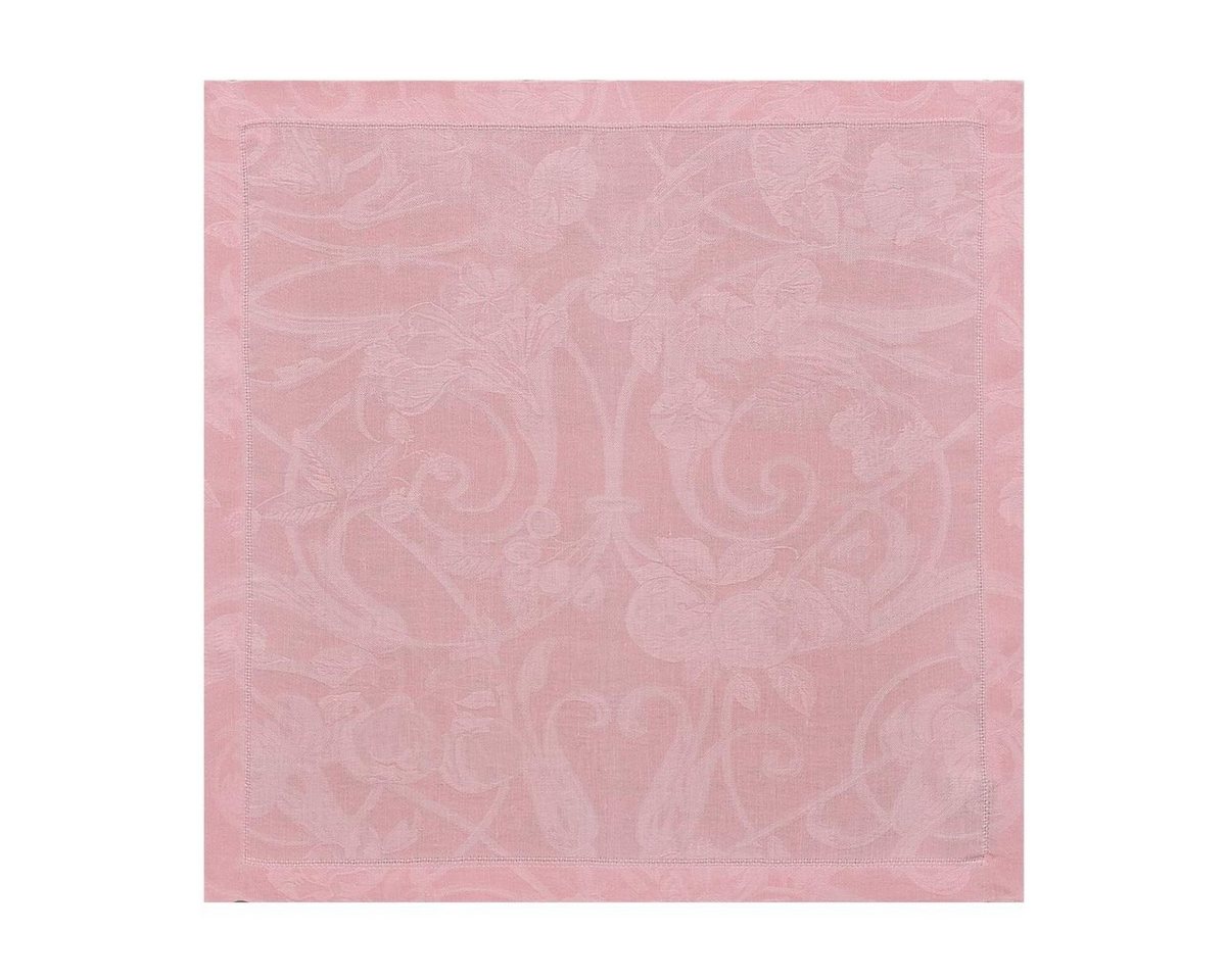 Le Jacquard Francais Stoffserviette Servietten (4x Set) Tivoli Rose Poudre 50x50 cm, (4 St) von Le Jacquard Francais