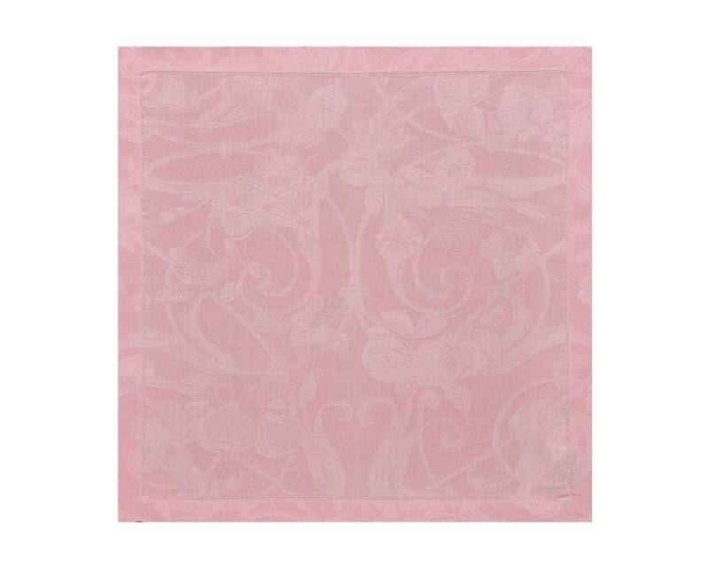 Le Jacquard Francais Stoffserviette Servietten (4x Set) Tivoli Rose Poudre 50x50 cm, (4 St) von Le Jacquard Francais