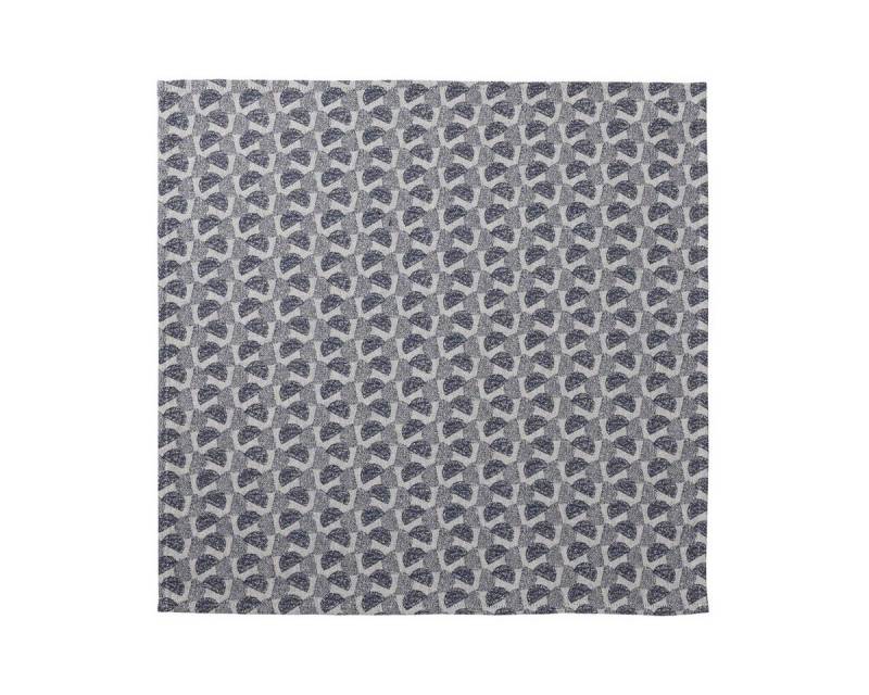 Le Jacquard Francais Stoffserviette Servietten (4x Set) Empreintes Pois Cobalt 50x50 cm, (4 St) von Le Jacquard Francais