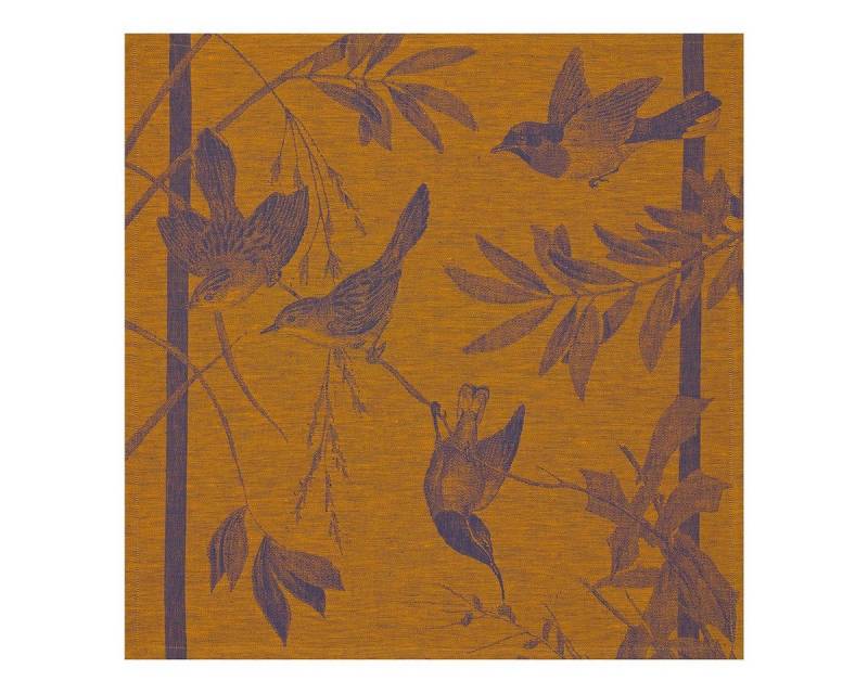 Le Jacquard Francais Stoffserviette Servietten (4x Set) Voliere Nocturne 58x58 cm, (4 St) von Le Jacquard Francais