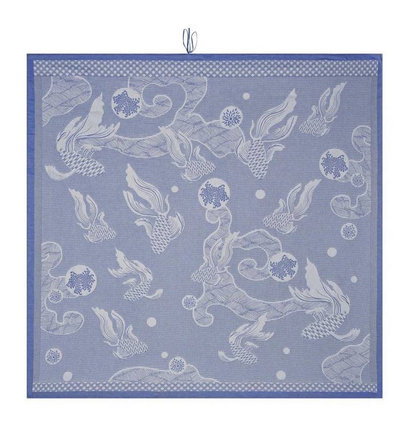 Le Jacquard Francais Strandtuch Oceanique Bleumarine 200x200 cm, Waffelpiqué (1-St), Waffelpiqué von Le Jacquard Francais